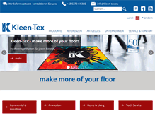 Tablet Screenshot of kleen-tex.at
