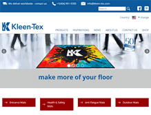 Tablet Screenshot of kleen-tex.com