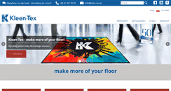 Desktop Screenshot of kleen-tex.pl